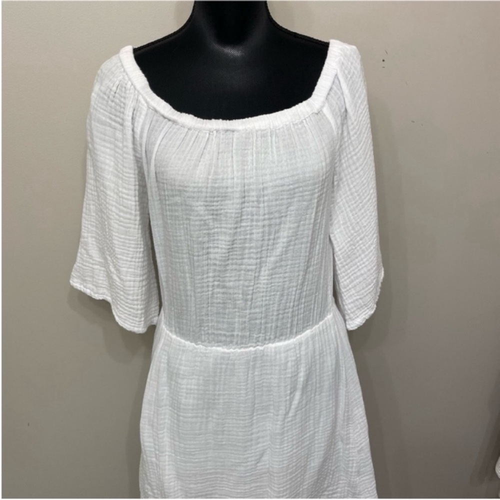 Michael Stars Women’s White Off-Shoulder Mini  Dress L